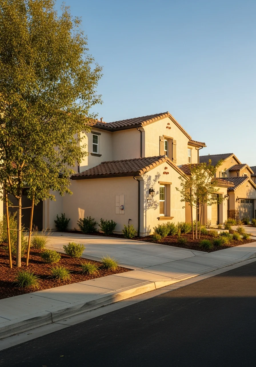 Detail shot of a Canyon Country home exterior showing quality workmanship and attention to local building standards.
